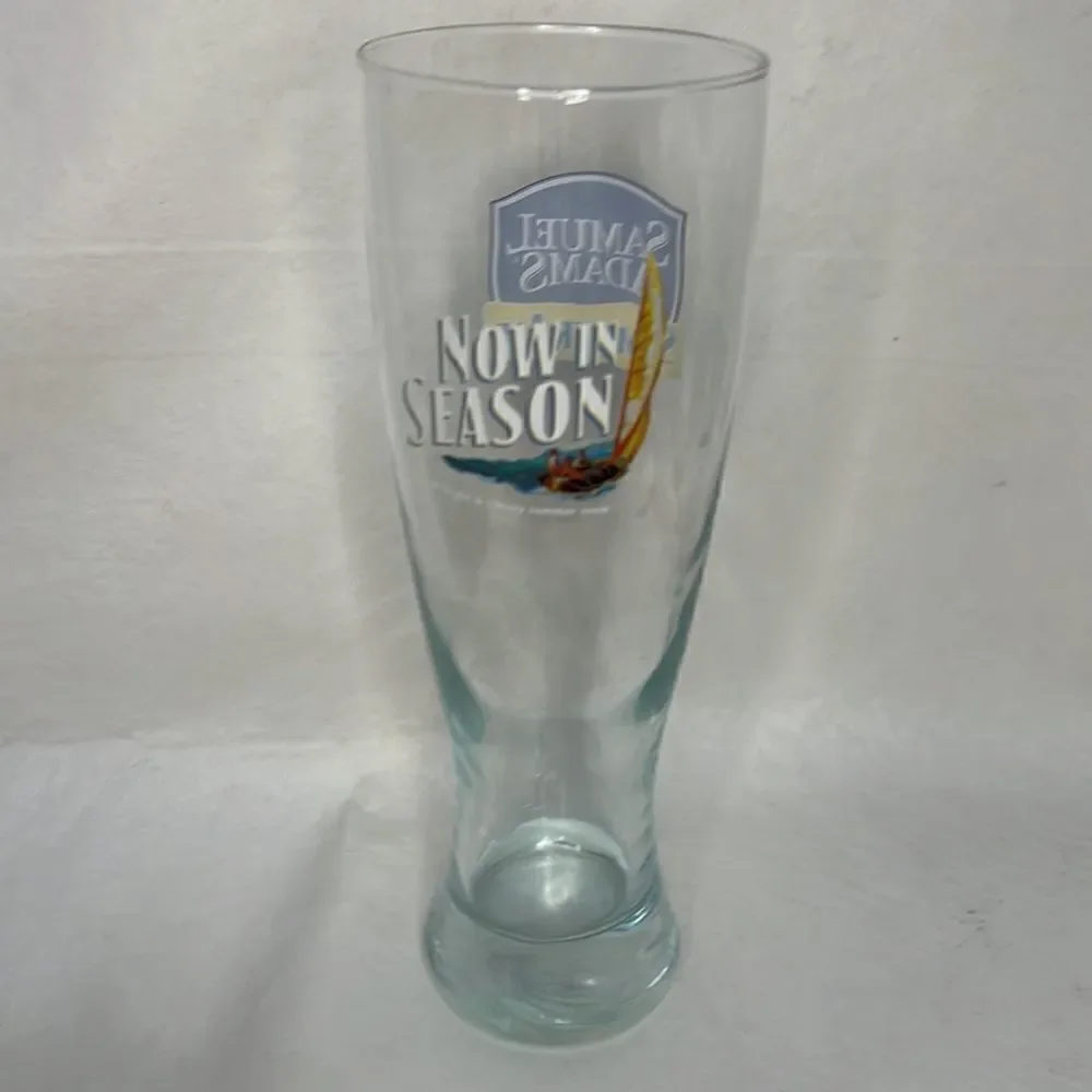 Samuel Adams Summer Ale 16 Oz Beer Drinking Glass Now In Season Bright Citrusy